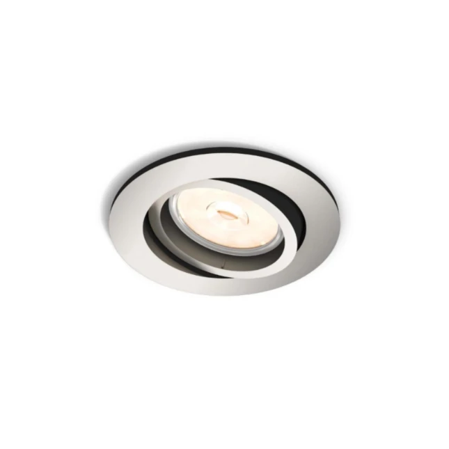 Philips LED-inbouwspot Donegal rond 5.5W mat chroom