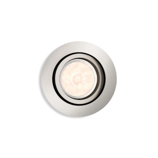 Philips LED-inbouwspot Donegal rond 5.5W mat chroom