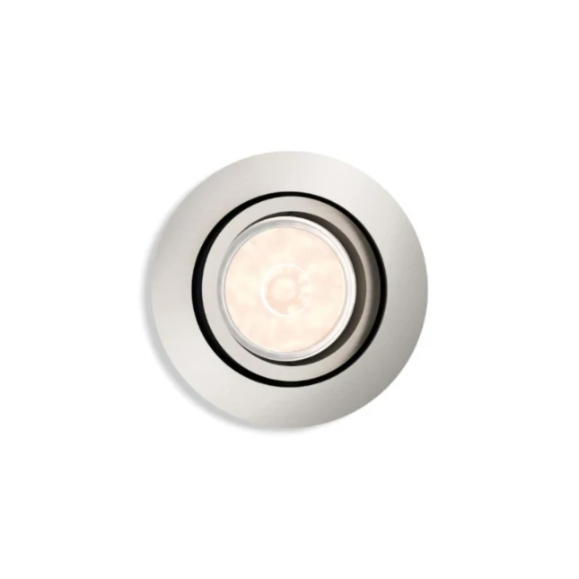 Philips LED-inbouwspot Donegal rond 5.5W mat chroom
