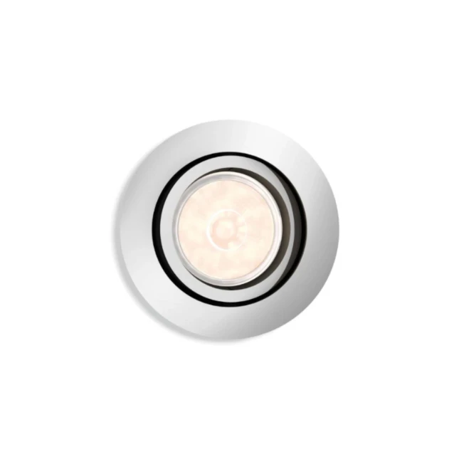 Philips LED-inbouwspot Donegal rond 5.5W chroom