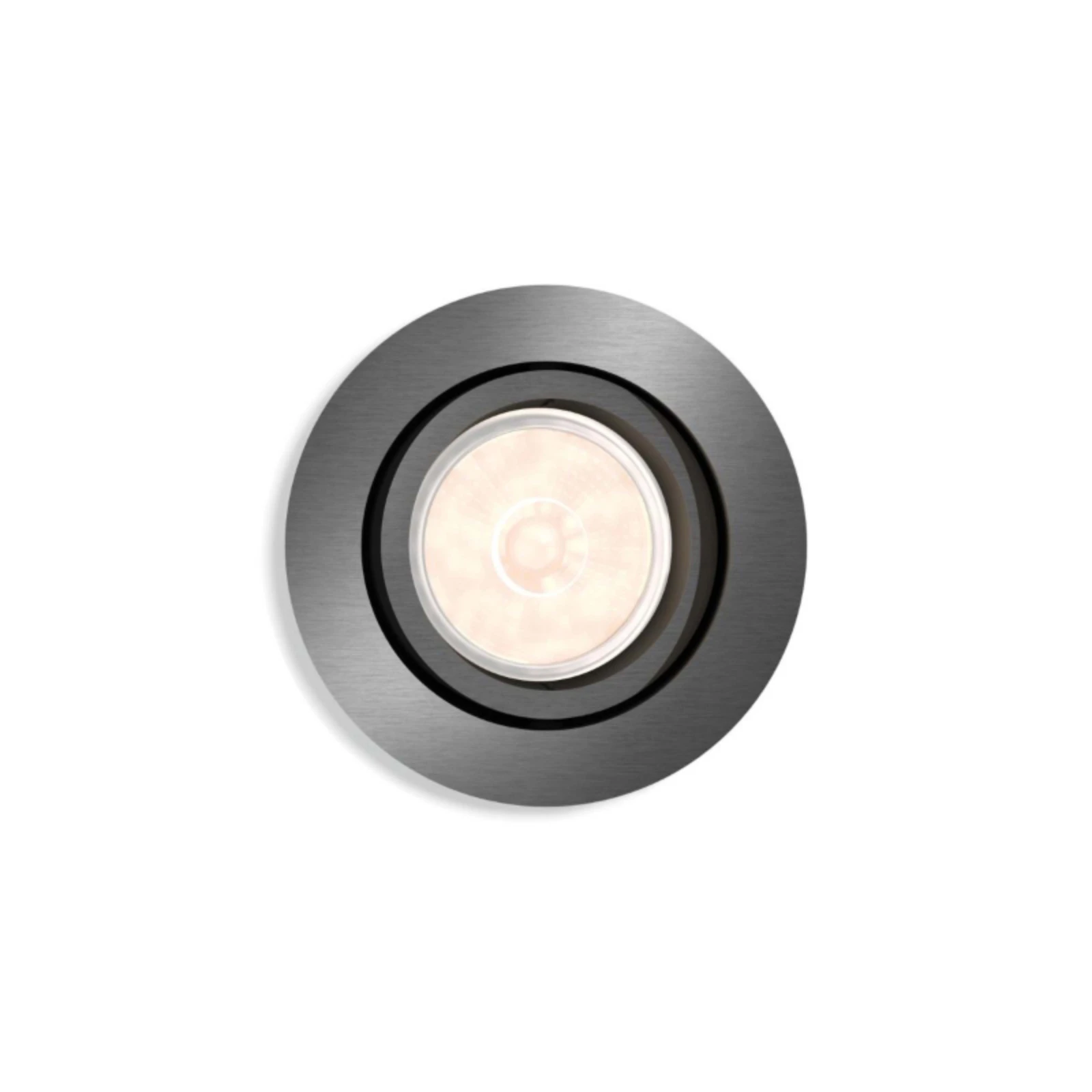 Philips LED-inbouwspot Donegal rond 5.5W grijs