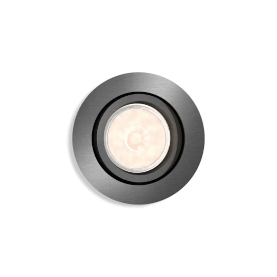 Philips LED-inbouwspot Donegal rond 5.5W grijs