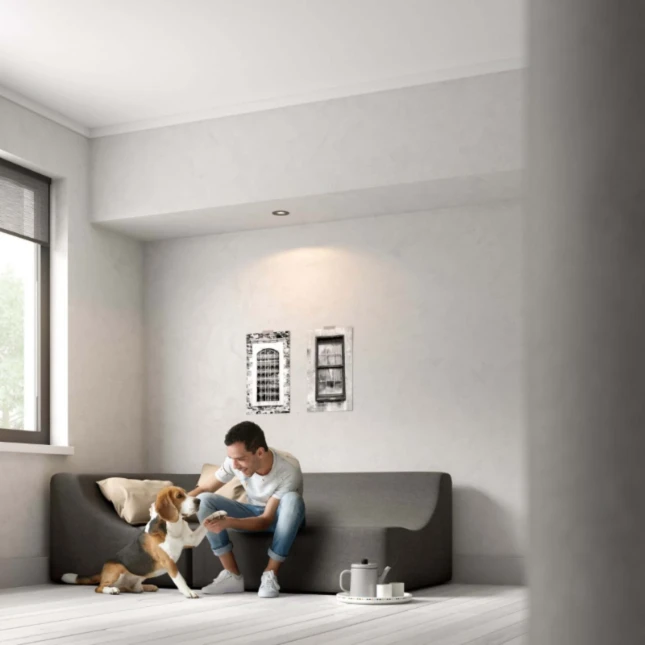 Philips LED-inbouwspot Donegal rond 5.5W grijs