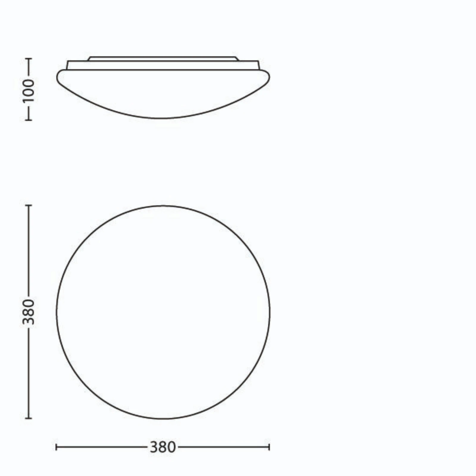 Philips LED-plafondlamp Suede 6500K 24W O380 mm wit