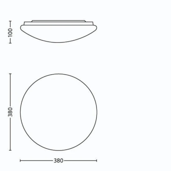 Philips LED-plafondlamp Suede 6500K 24W O380 mm wit