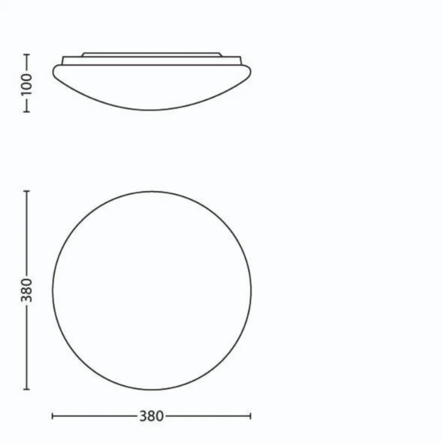 Philips LED-plafondlamp Suede 6500K 24W O380 mm wit