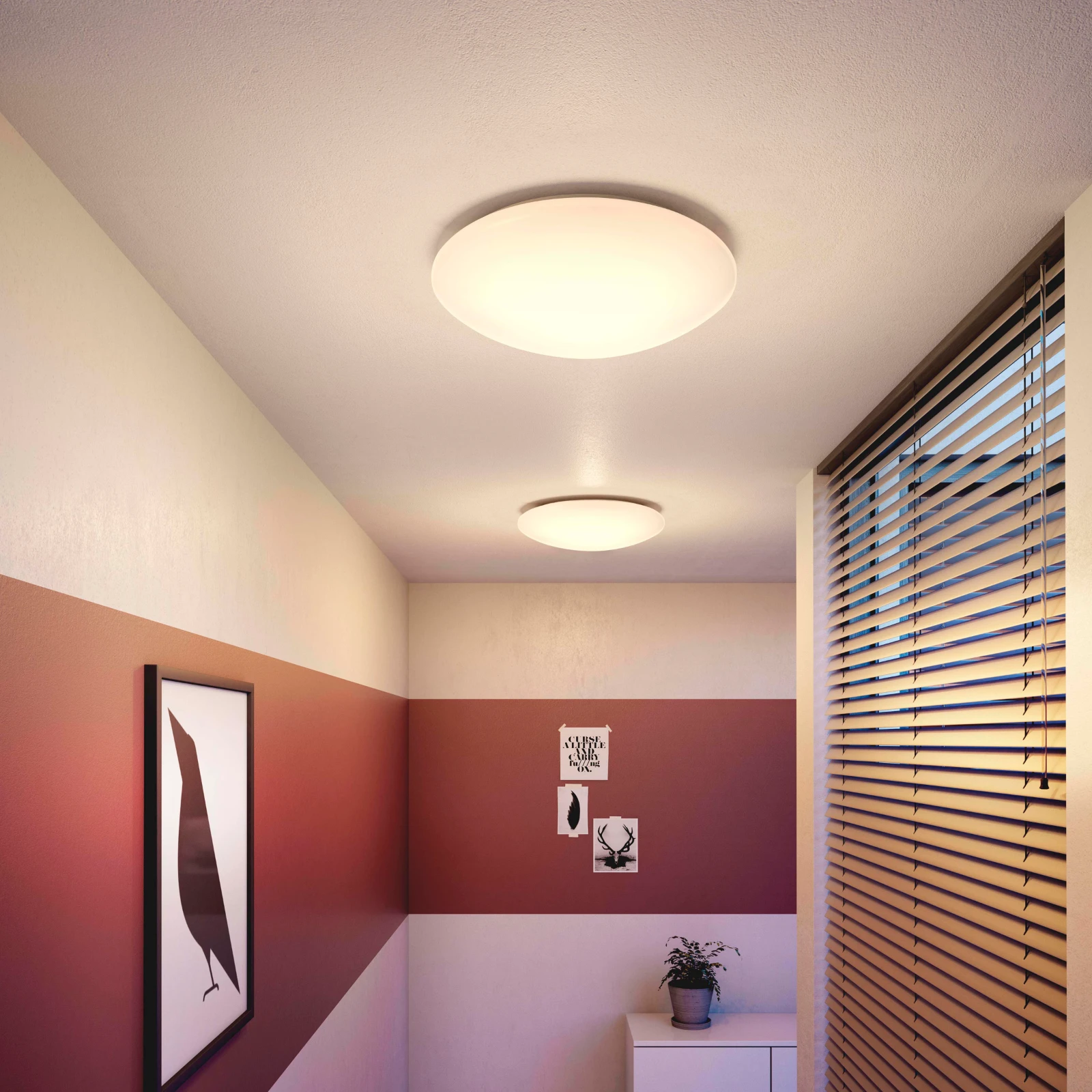 Philips LED-plafondlamp Suede 6500K 24W O380 mm wit