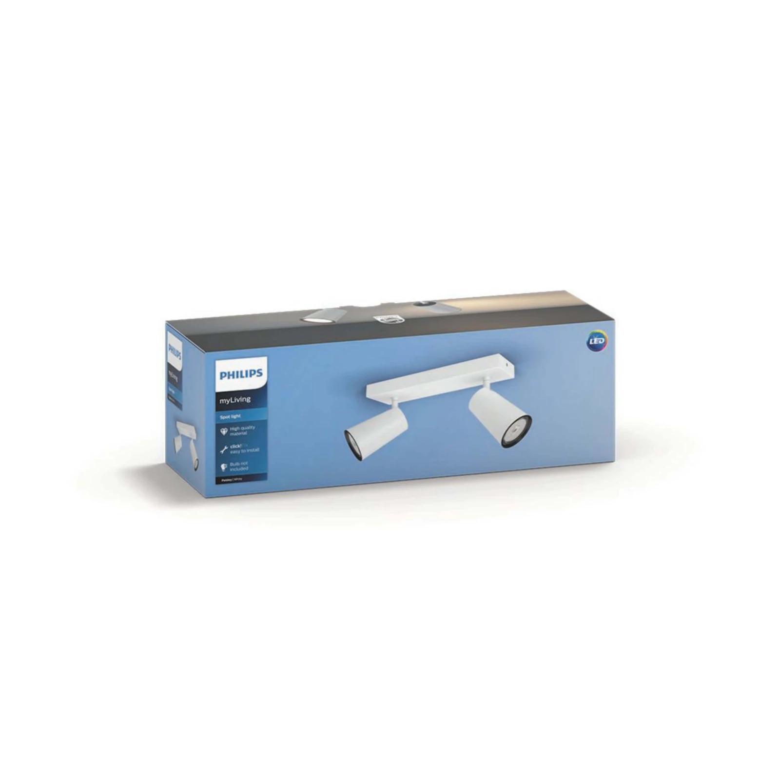 Philips Plafondspot Paisley wit 2-spots