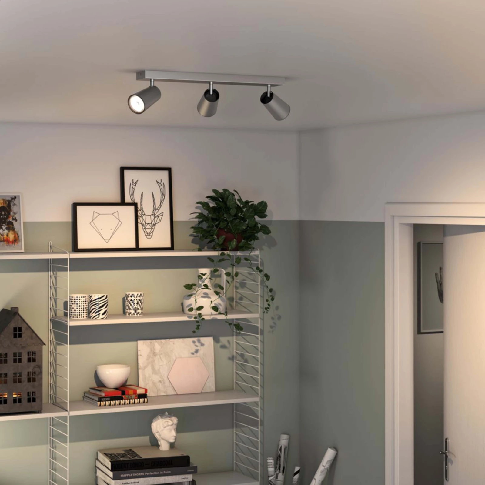 Philips Plafondspot Paisley aluminium 3-spots