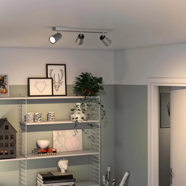 Philips Plafondspot Paisley aluminium 3-spots
