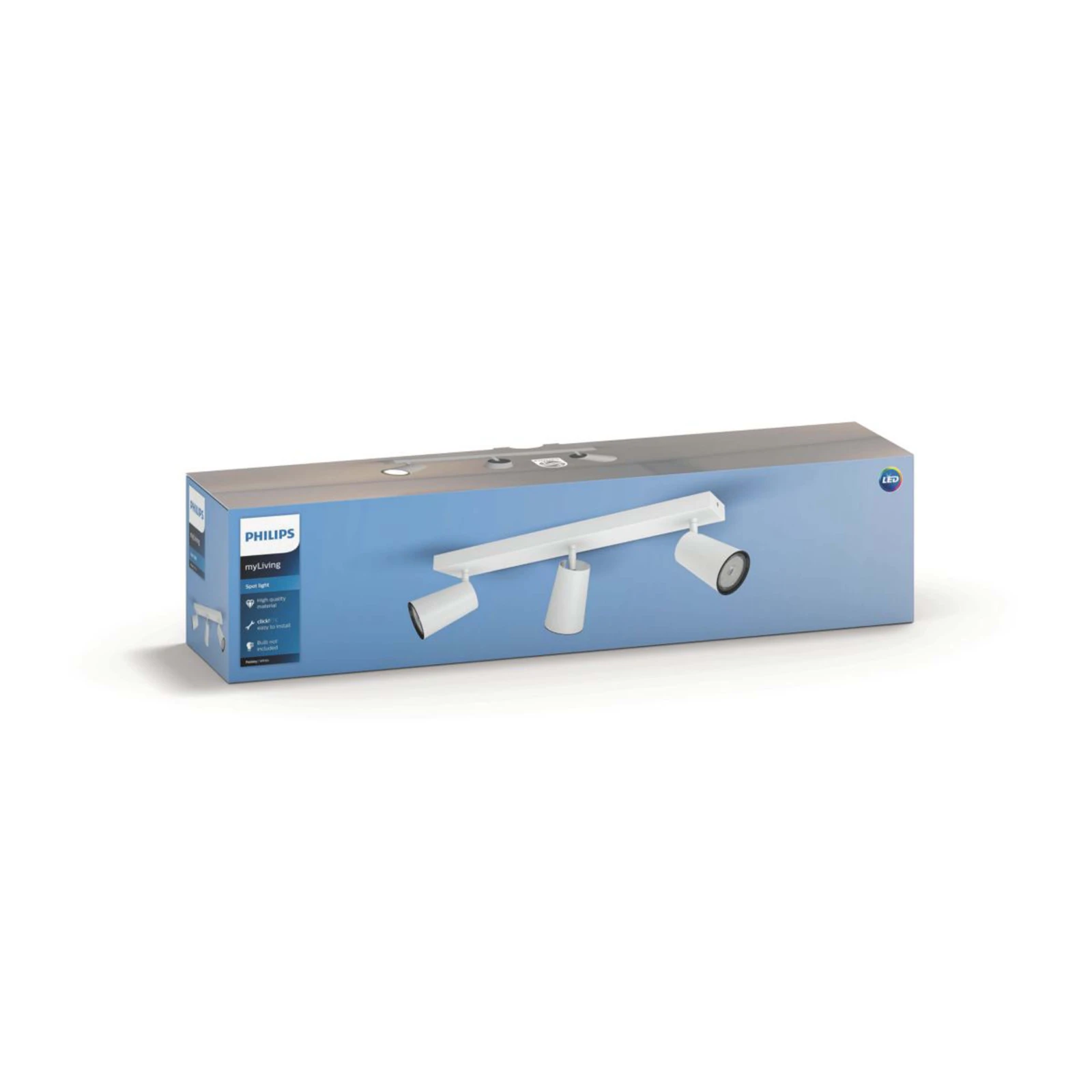 Philips Plafondspot Paisley wit 3-spots