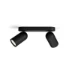 Philips Plafondspot Pongee zwart 2-spots