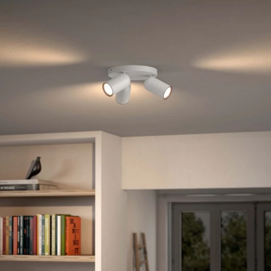 Philips Plafondspot Pongee wit 3-spots