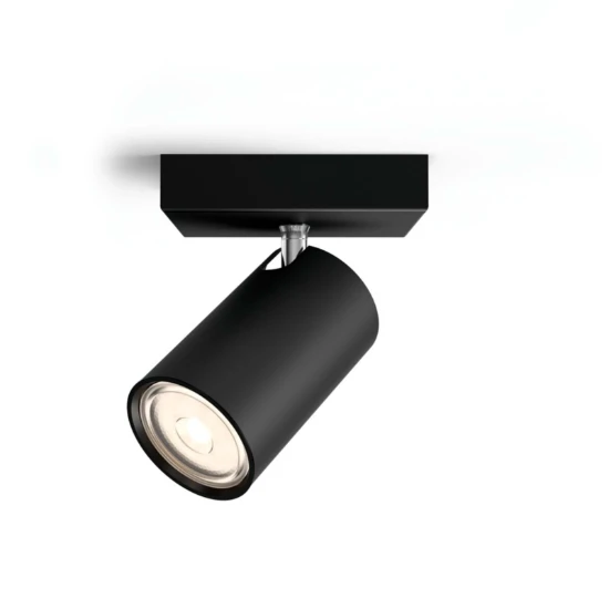Philips Plafondspot Kosipo zwart - 1-spot