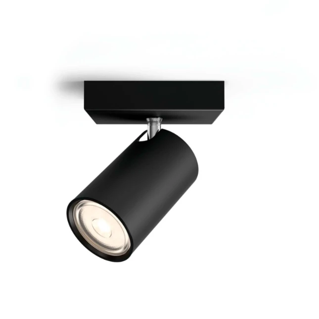 Philips Plafondspot Kosipo zwart - 1-spot