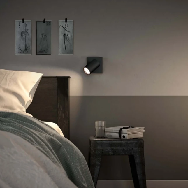 Philips Plafondspot Kosipo zwart - 1-spot