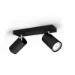 Philips Plafondspot Kosipo zwart - 2-spots
