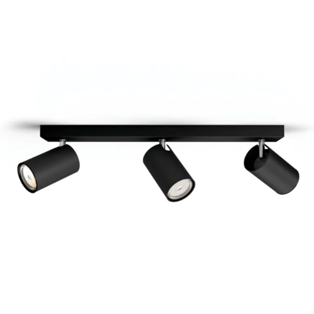 Philips Plafondspot Kosipo zwart - 3-spots