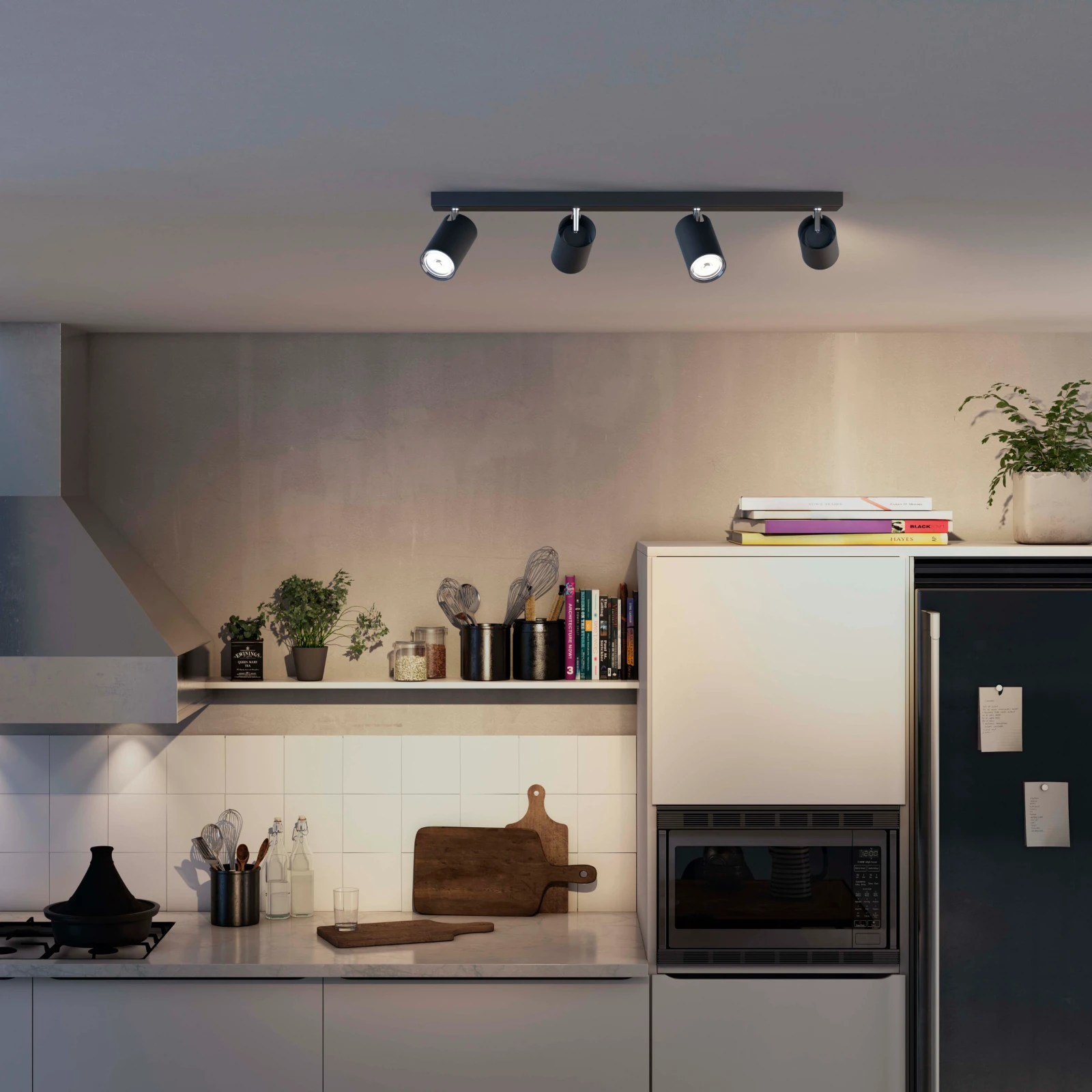 Philips Plafondspot Kosipo zwart - 4-spots