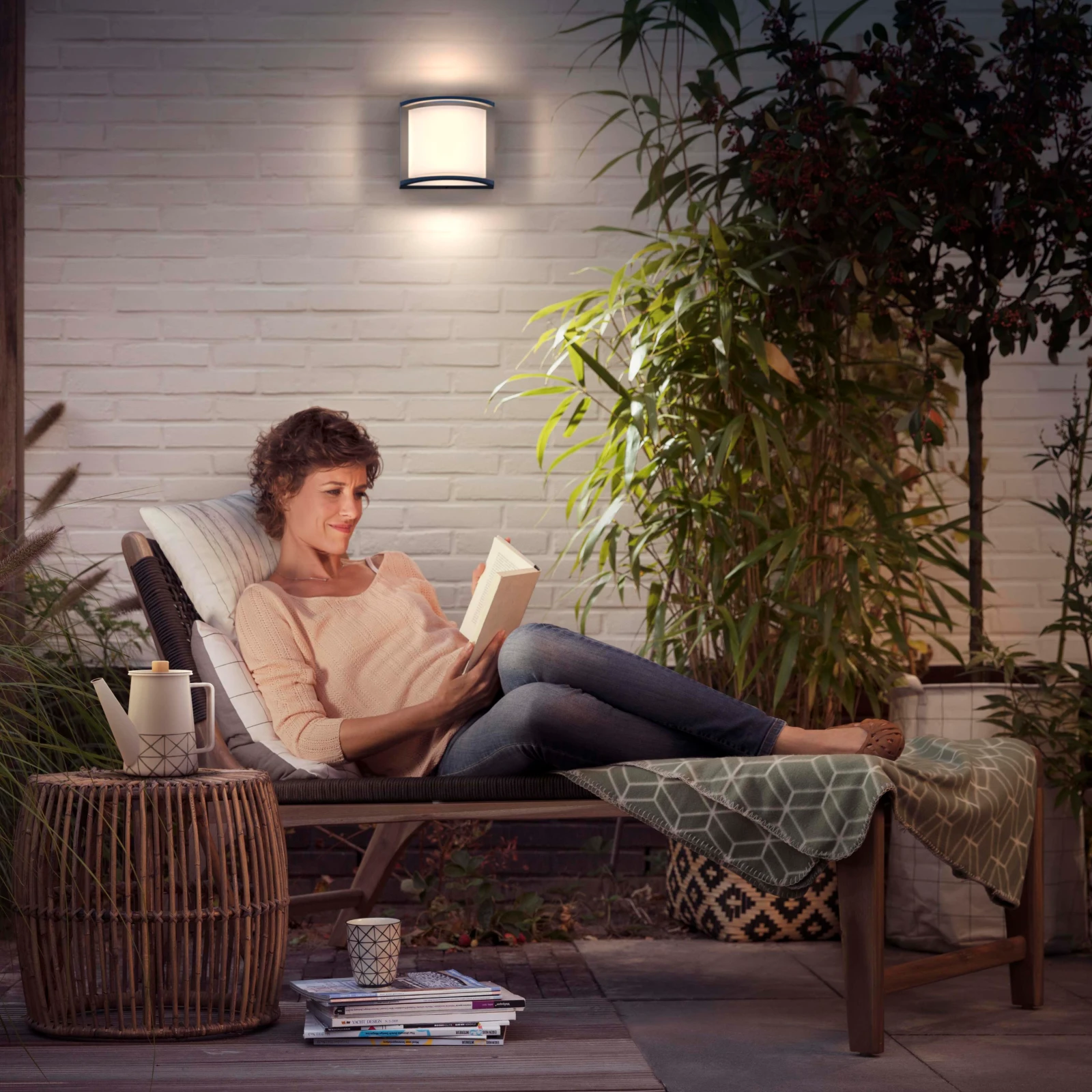 Philips Buitenwandlamp Samondra 1x12W antraciet