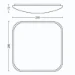 Philips Plafondlamp Cavanal 27K SQ 18W wit