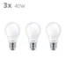 Philips LED Lamp Classic 40W E27 A60 WW FR ND 3PF-6 (3 stuks)