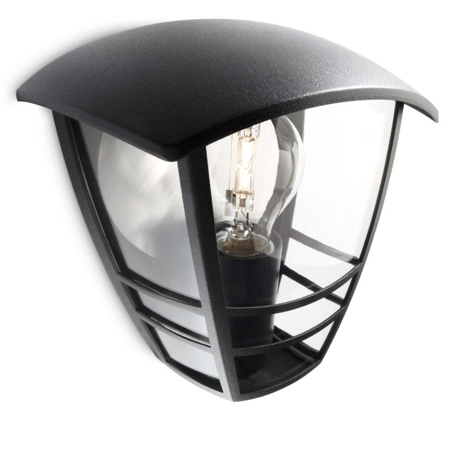Philips Buitenwandlamp Creek 1x60W 230V zwart - vrijstaand