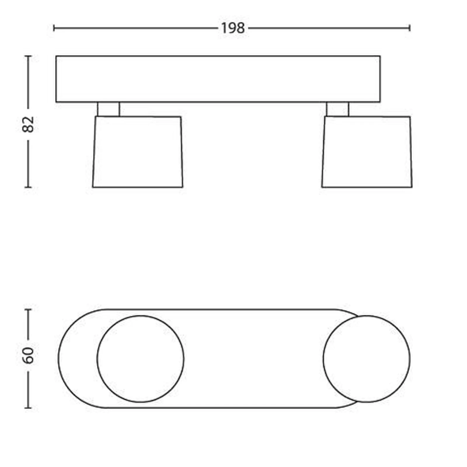 Philips Wandspot Star 4.5W wit - 2-spots