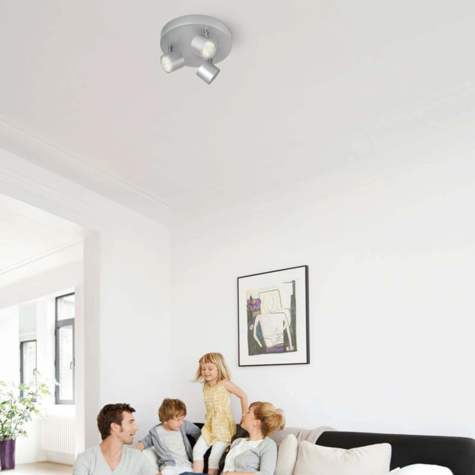 Philips Wandspot Star 4.5W aluminium - 3-spots