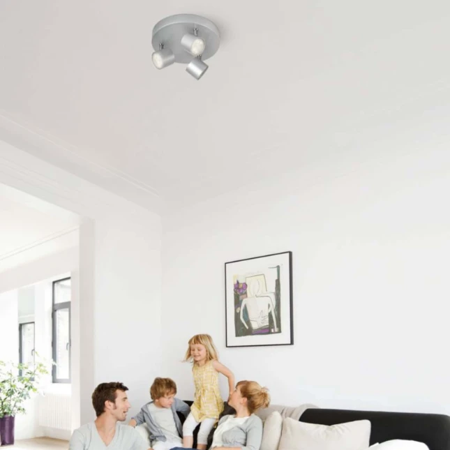 Philips Wandspot Star 4.5W aluminium - 3-spots