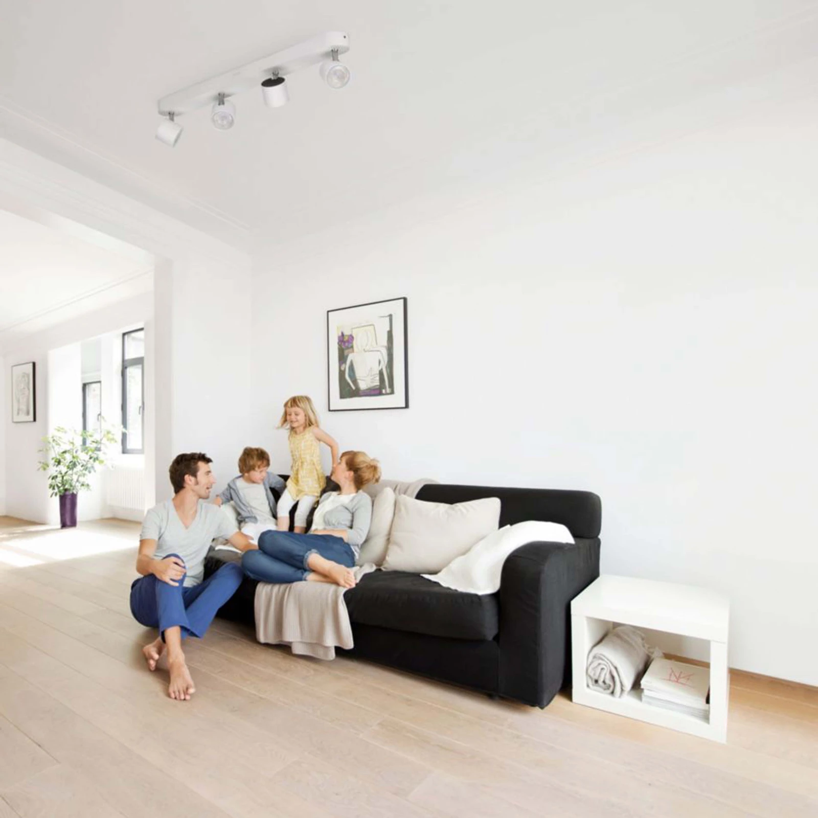 Philips Wandspot Star 4.5W wit - 4-spots