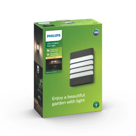 Philips Buitenwandlamp Raccoon 1x3W SEL antraciet