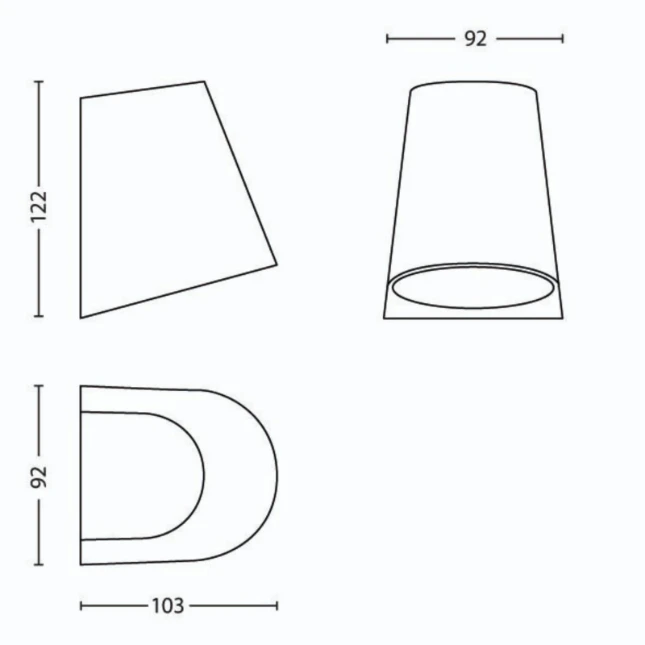 Philips Buitenwandlamp Virga 3W SELV inox