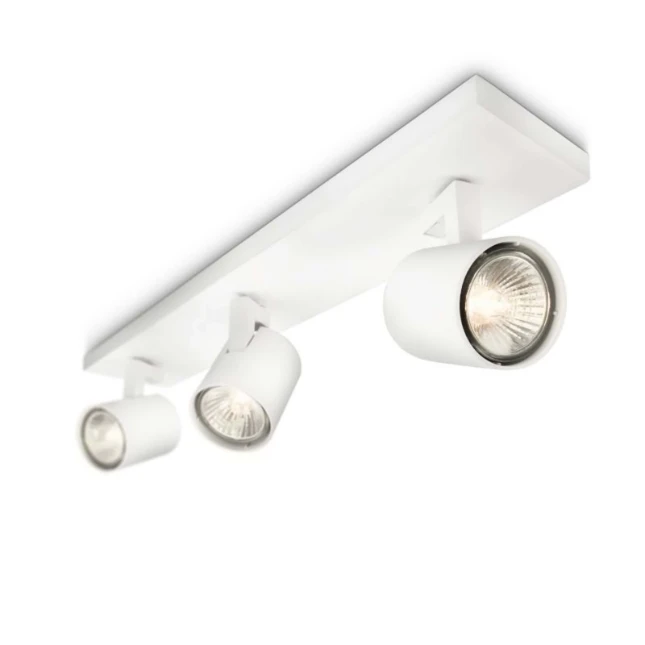 Philips Plafondspot Runner 50W wit - 3-spots
