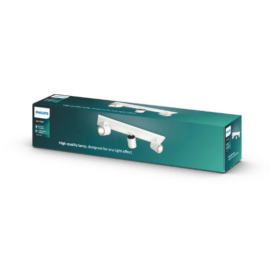 Philips Plafondspot Runner 50W wit - 3-spots