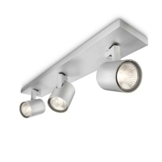 Philips Plafondspot Runner 50W aluminium - 3-spots