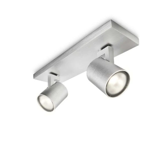Philips Plafondspot Runner 50W aluminium - 2-spots