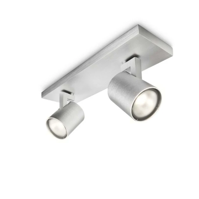 Philips Plafondspot Runner 50W aluminium - 2-spots
