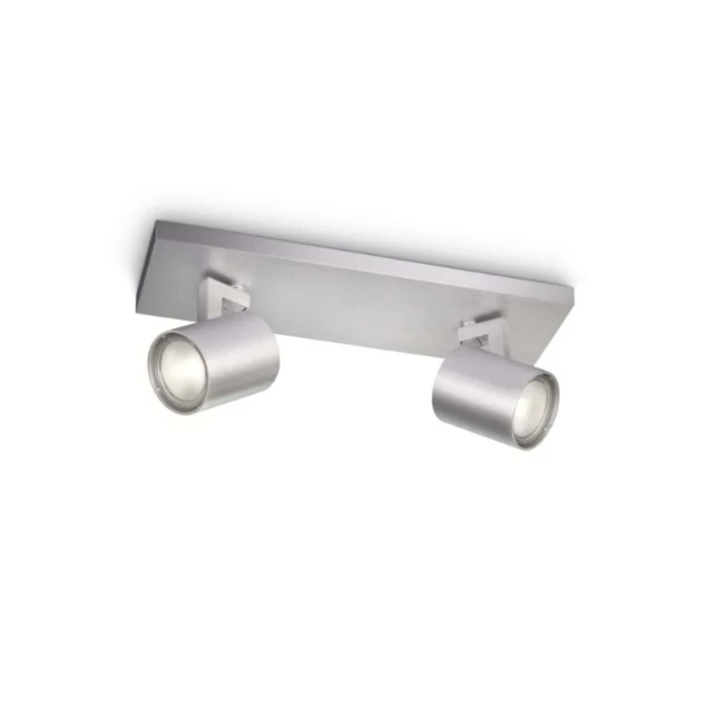 Philips Plafondspot Runner 50W aluminium - 2-spots