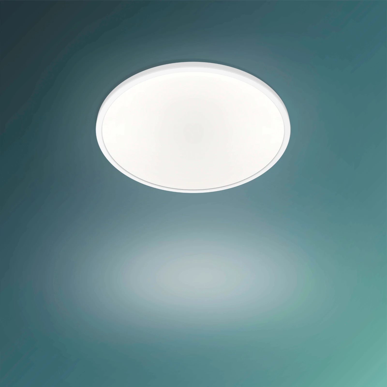 Philips LED-plafondlamp Superslim CL550 18W  2700K O300 mm wit