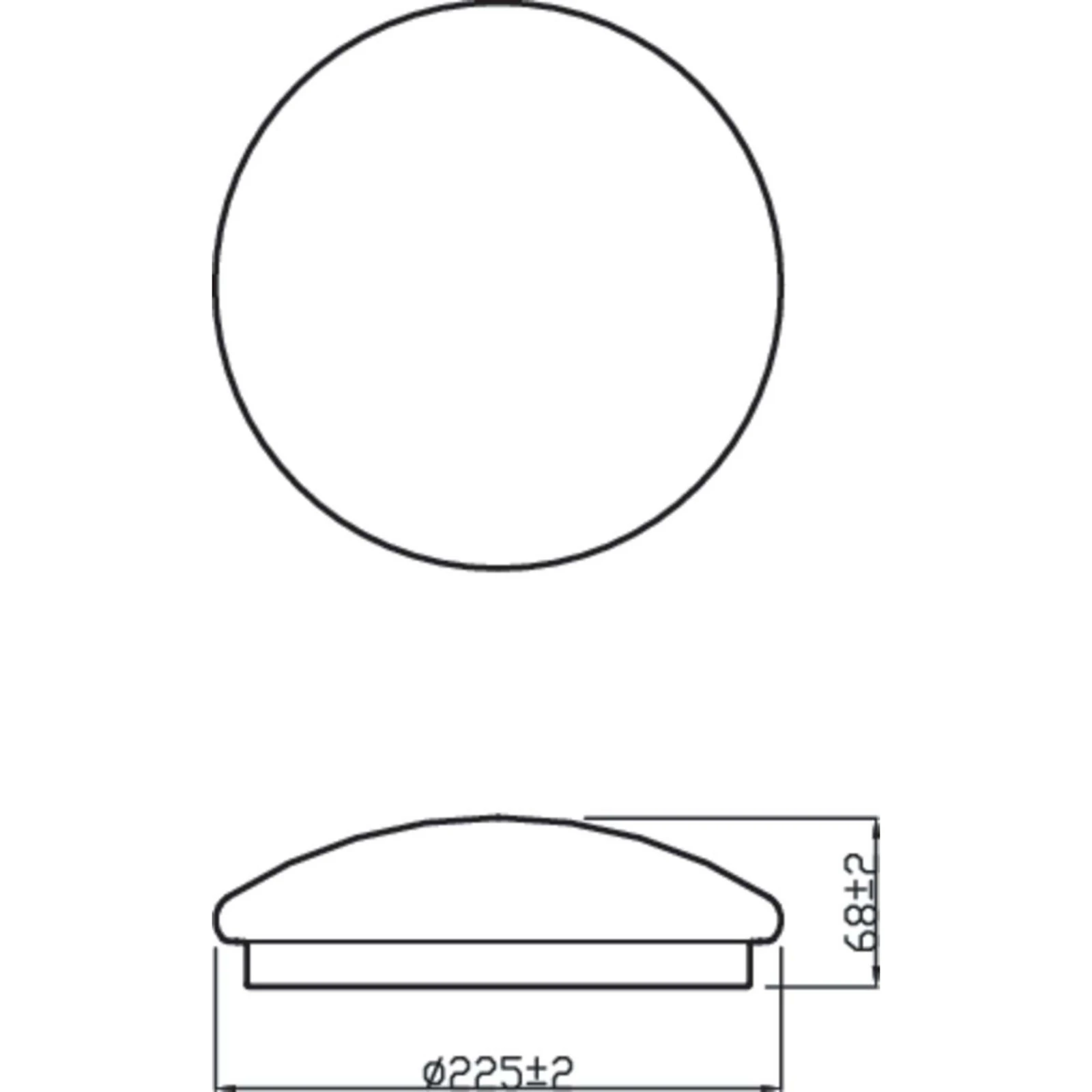 Philips LED-Plafondlamp Moire CL200 6W 27K O220 mm wit
