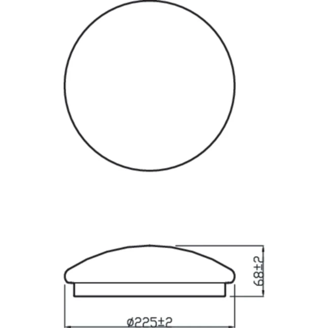 Philips LED-Plafondlamp Moire CL200 6W 27K O220 mm wit