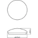 Philips LED-Plafondlamp Moire CL200 6W 27K O220 mm wit