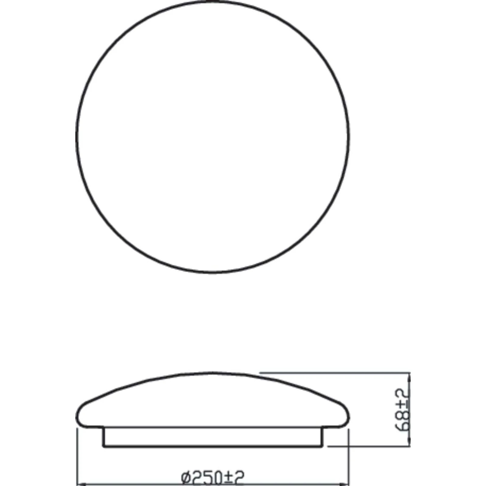 Philips LED-Plafondlamp Moire CL200 10W 40K O240 mm wit
