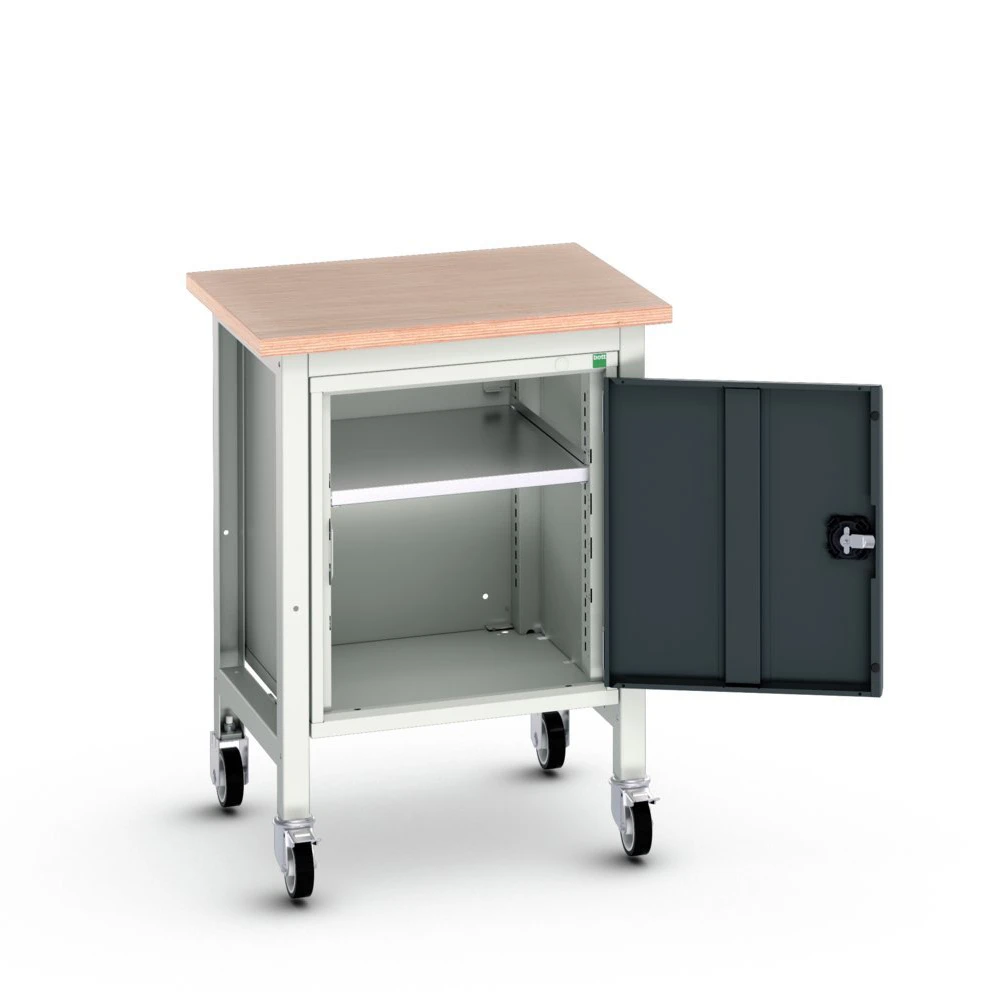 bott Verso verrijdbare werkbank met kast Multiplex 700x600x930mm RAL 7016