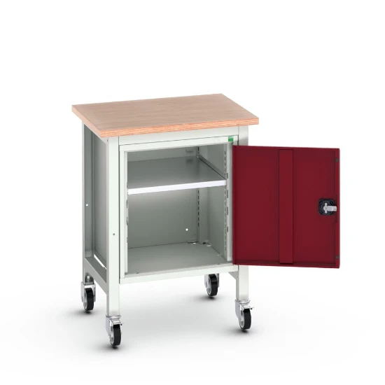 bott Verso verrijdbare werkbank met kast Multiplex 700x600x930mm RAL 3004