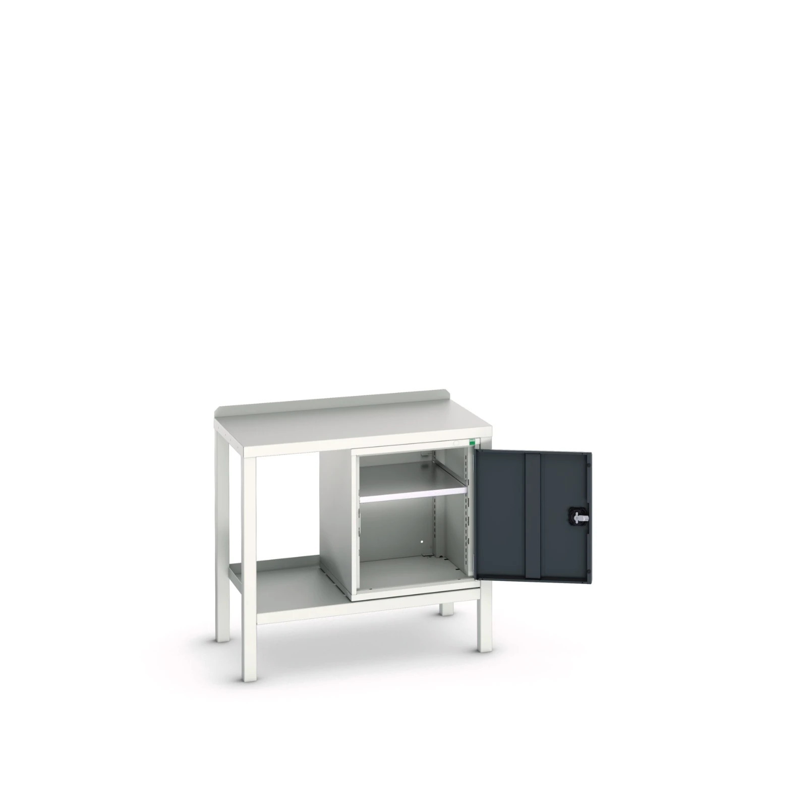 bott Verso zware werkbank 1 deur 1 legbord staal 1000x600x910mm RAL 7016
