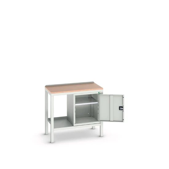 bott Verso zware werkbank 1 deur 1 legbord Multiplex 1000x600x910mm RAL 7035
