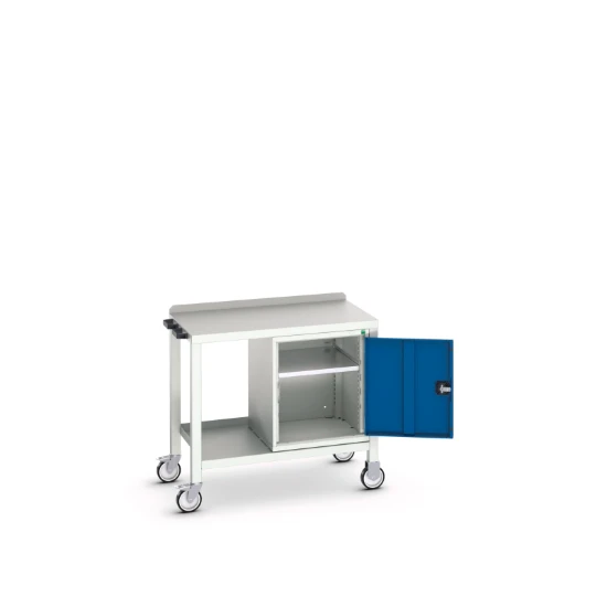 bott Verso verrijdbare werkbank 1000x600x910mm stalen werkblad 1 lade RAL 5010