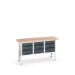 bott Verso verstelbare werkbank 1750x600x830-930mm 9 laden Multiplex RAL 7016